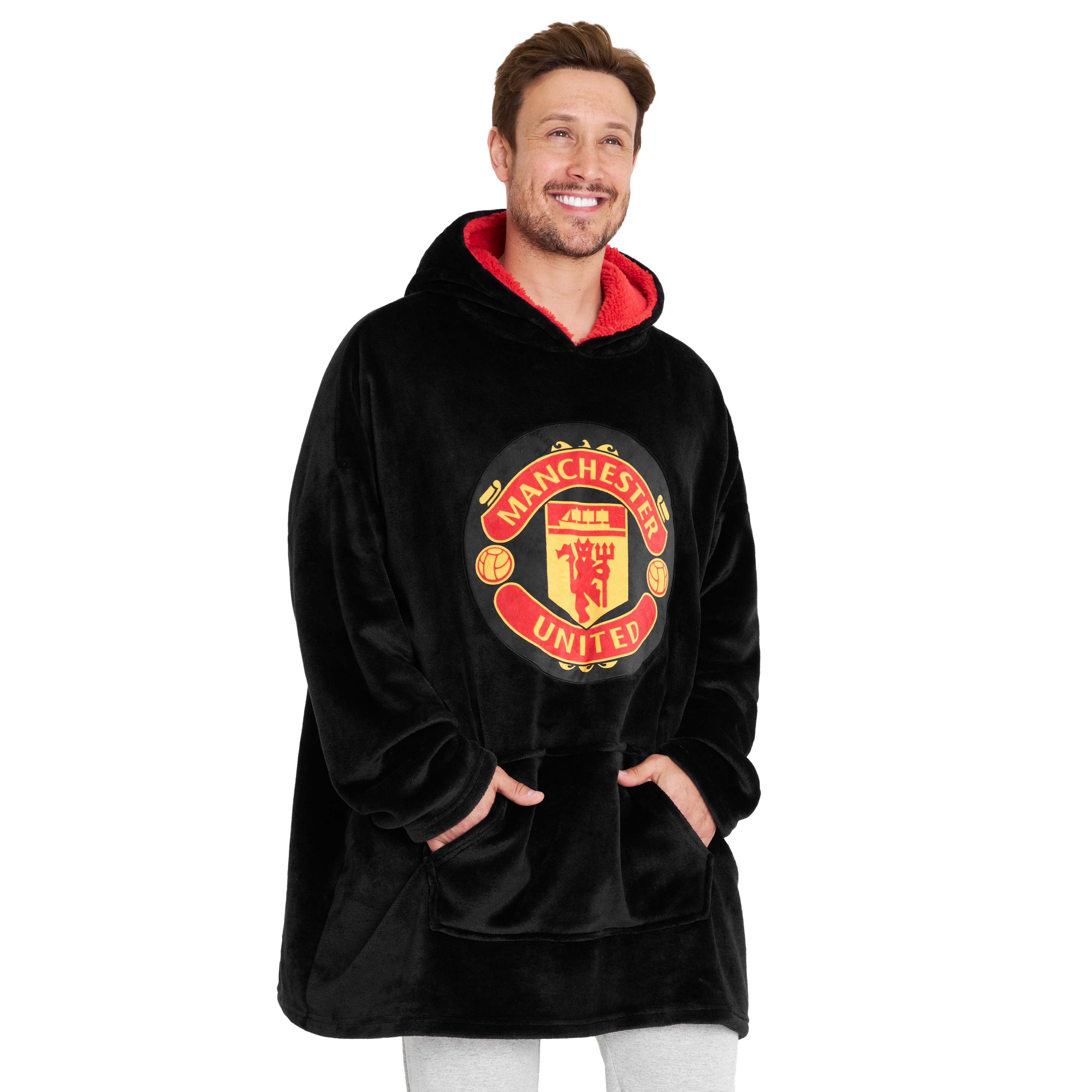 ManchesterUnited F.C. Oversized Hoodie Blanket For Men, Man U